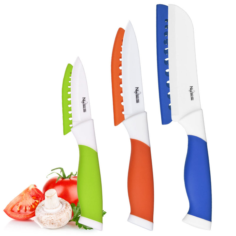 New England Cutlery 3 Piece Ceramic Assorted Knife Set & Reviews Wayfair